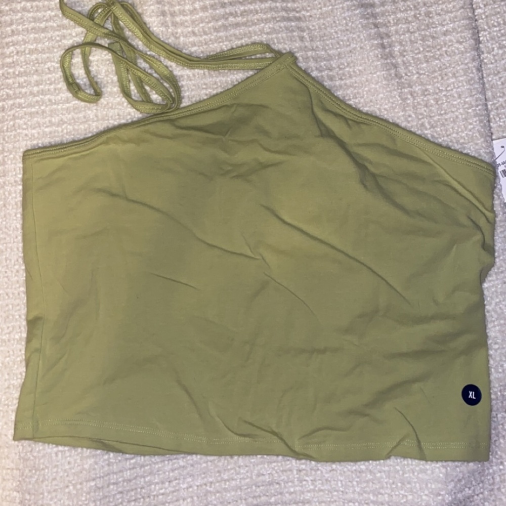 Hollister Green Halter Tank